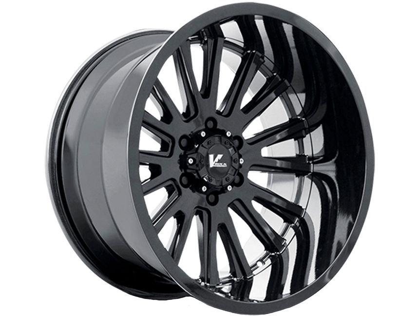 V Rock Gloss Black VR11X Anvil Wheels Rugged Ridge