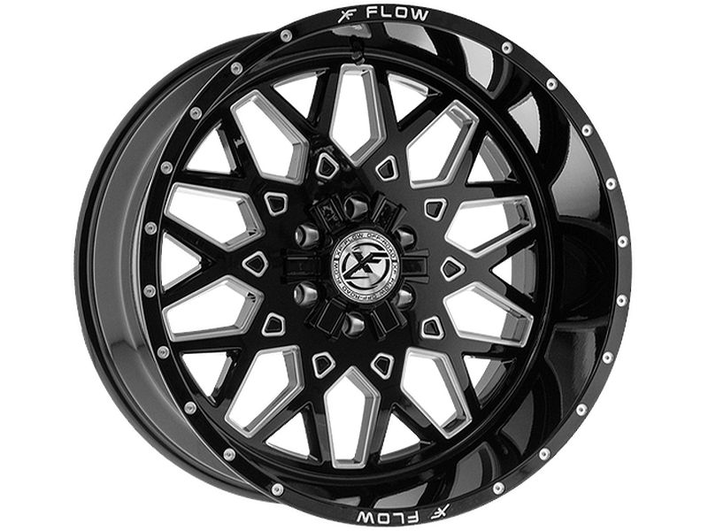 Xf Off Road Xf Flow Offroad Milled Gloss Black Xfx Wheel Sku