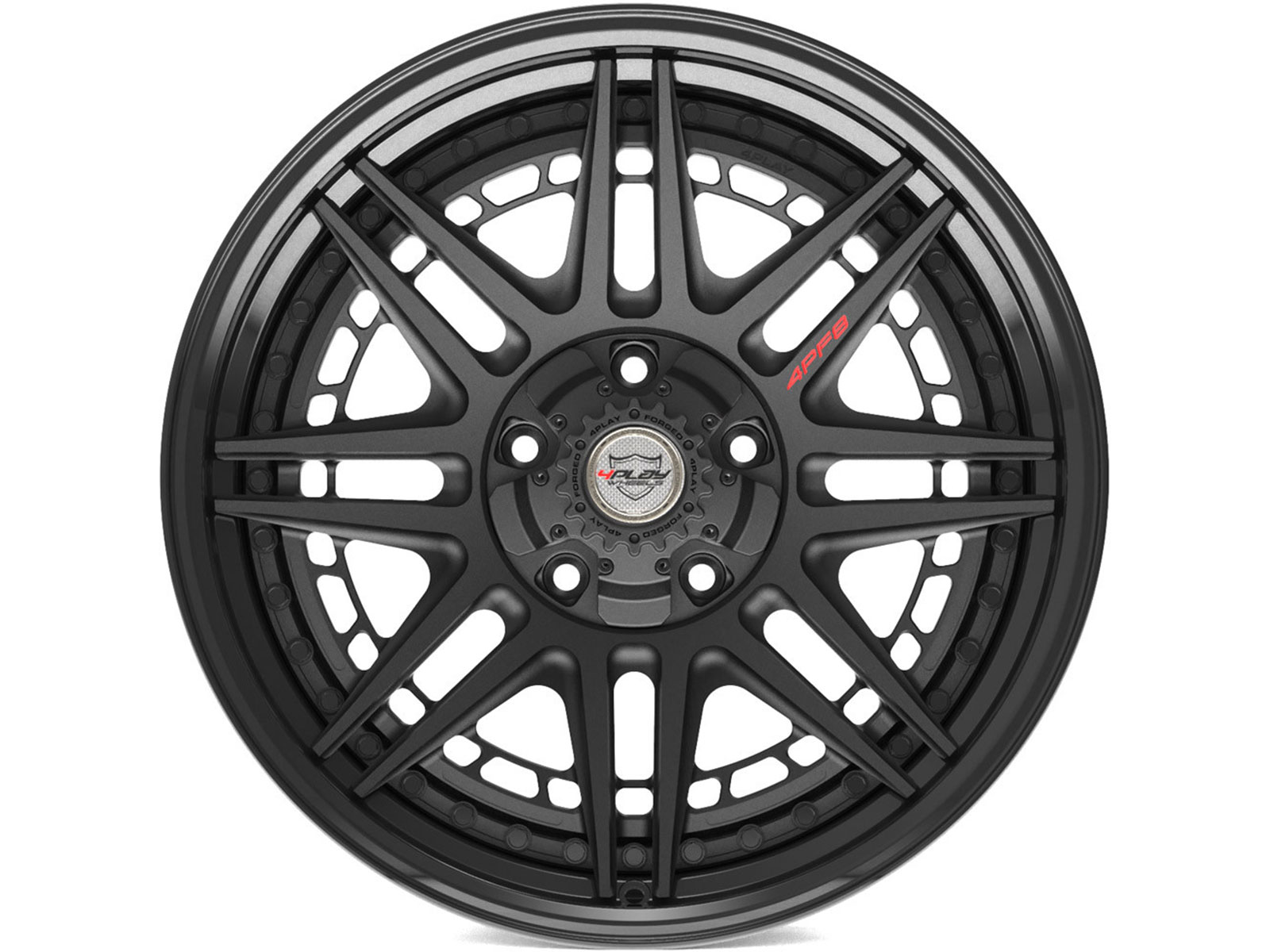 4Play Forged Matte Black 4PF8 Wheels | Rugged Ridge