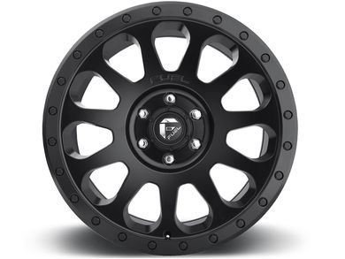 Fuel Matte Black Vector Wheels | Rugged Ridge