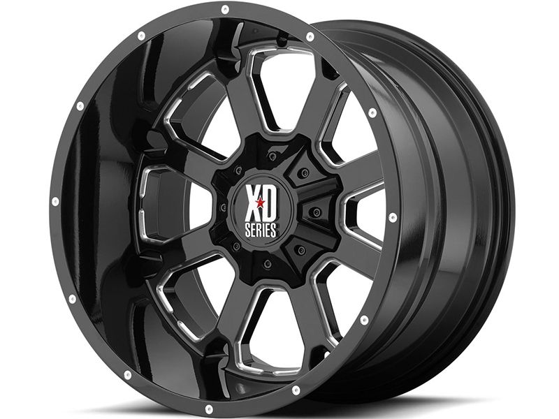 dup＠XD XD XD Series Milled Gloss Black XD825 Buck 25 Wheel XD82529086300