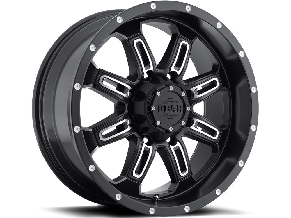 Gear Off Road Black 725MB Dominator Wheels | Rugged Ridge
