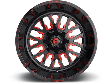 Fuel Fuel Black & Red Stroke Wheel D61218909845