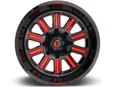 Fuel Fuel Black & Red Hardline Wheel D62122202647