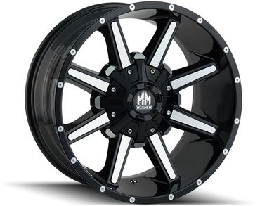Mayhem Machined Black Arsenal Wheels | Rugged Ridge