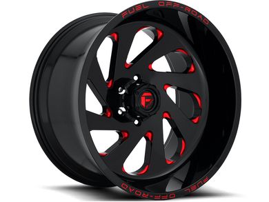 Fuel Fuel Black & Red Vortex Wheel D63820008446
