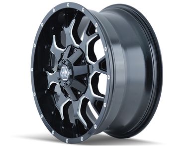 Mayhem Mayhem Milled Gloss Black Warrior Wheel 8015-2937M-8