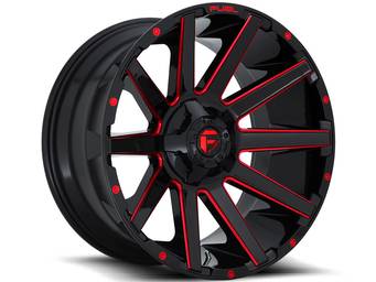 Fuel Black &amp; Red Contra Wheels