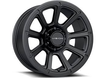 Vision Matte Black Turbine Wheels