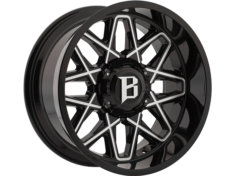 Ballistic Machined Black 818 Atomic Wheels | Rugged Ridge