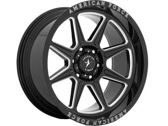 American Force Milled Gloss Black Trail Wheels