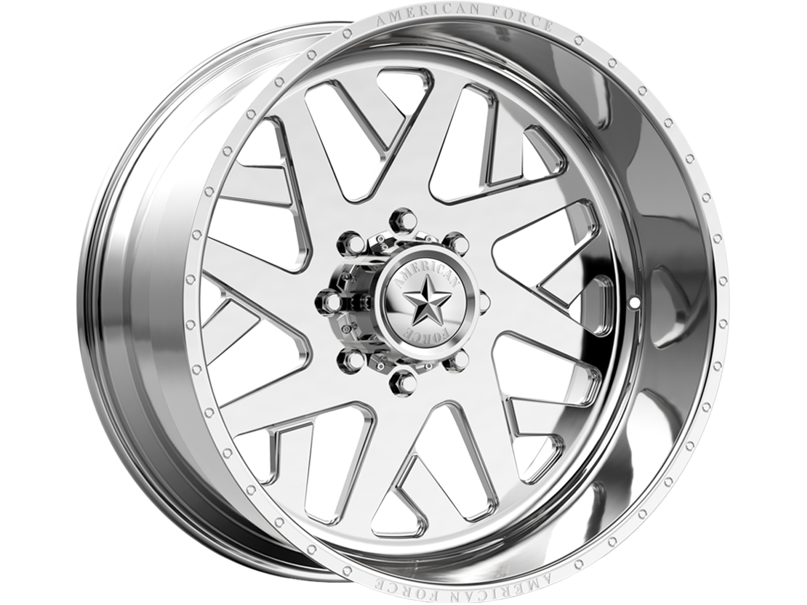 American Force Polished Chopper Wheels | Rugged Ridge