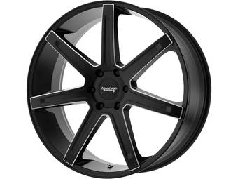 American Racing Milled Matte Black AR938 Revert Wheels