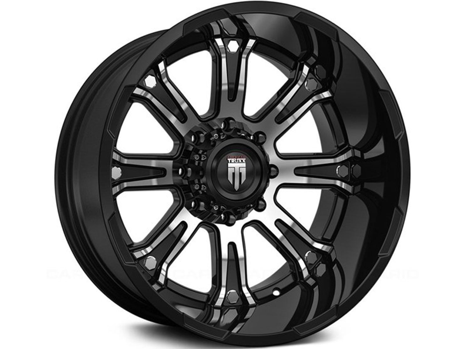 American Truxx Machined Gloss Black AT-154 Bomb Wheels | Rugged Ridge