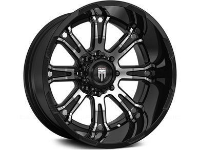 American Truxx Machined Gloss Black AT-154 Bomb Wheels | Rugged Ridge
