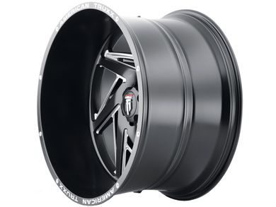 American Truxx Milled Matte Black AT-1906 Spiral Wheels | Rugged Ridge