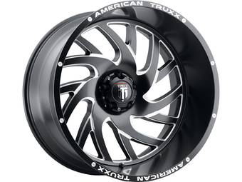 American Truxx Milled Matte Black AT-1907 Xclusive Wheels