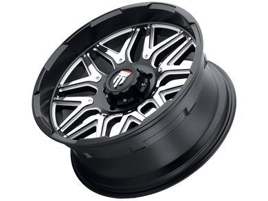 American Truxx Milled Matte Black & Chrome Inserts AT-151 Grind