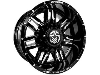 Anthem Off-Road Milled Gloss Black Equalizer Wheel