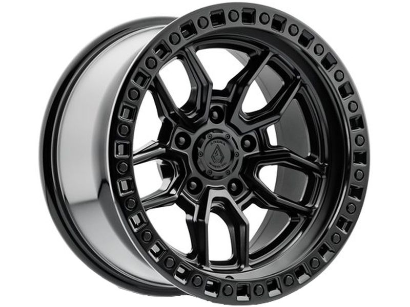 Arena Matte Black & Gloss Black Lip Hustle Wheels | Rugged Ridge
