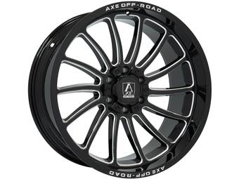 Axe Offroad Milled Gloss Black Chronus Wheel