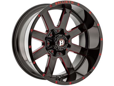 Ballistic Ballistic Black & Red 959 Rage Wheel 959212267-44GBXRD