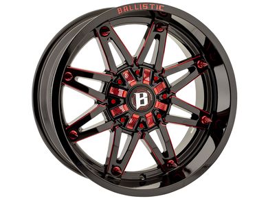 most Duel 完組ホイールセット 700C ブラック/レッド Ballistic Ballistic Black & Red 963 Gladiator Wheel 963200069-19GBXRD