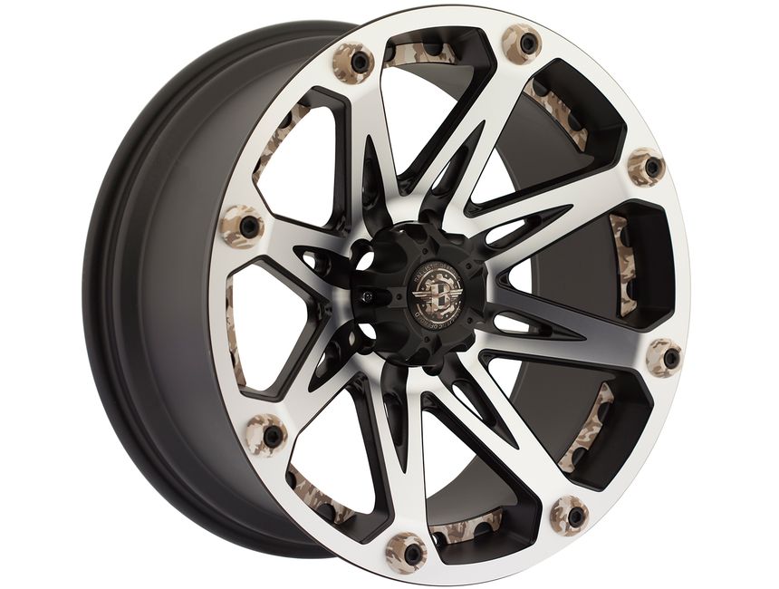 Ballistic Machined Black & Camouflage 814 Jester Wheels | Rugged Ridge