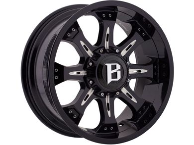 Ballistic Milled Gloss Black 973 Scorpion Wheels | Rugged Ridge