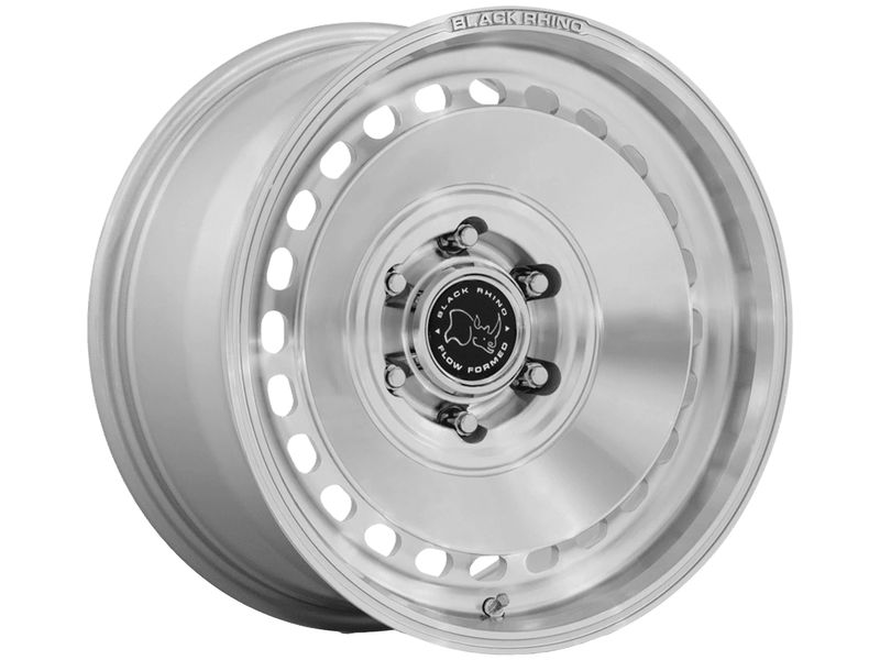 Black Rhino Machined Silver Basin Wheels | Rugged Ridge