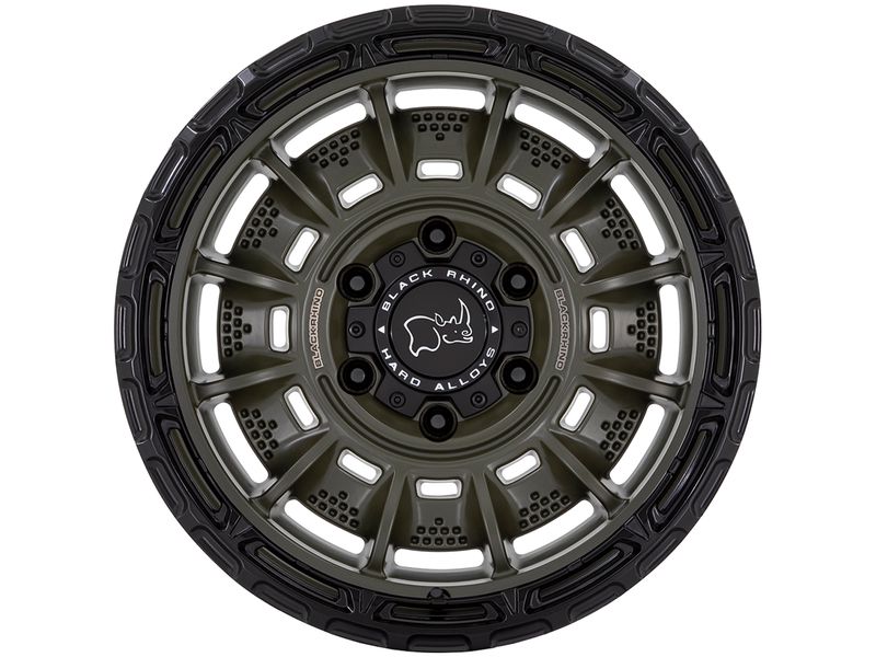 20x10 Black Rhino Legion Olive Drab Green w/ Black Lip