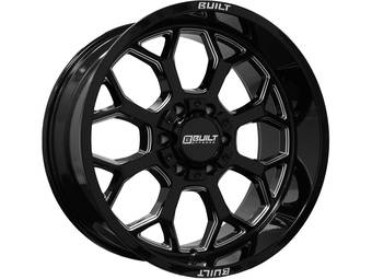 Built Off-Road Milled Gloss Black BTO-1 Wheel