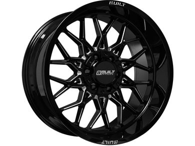 Built Offroad Built Off-Road Milled Gloss Black BTO-2 Wheel