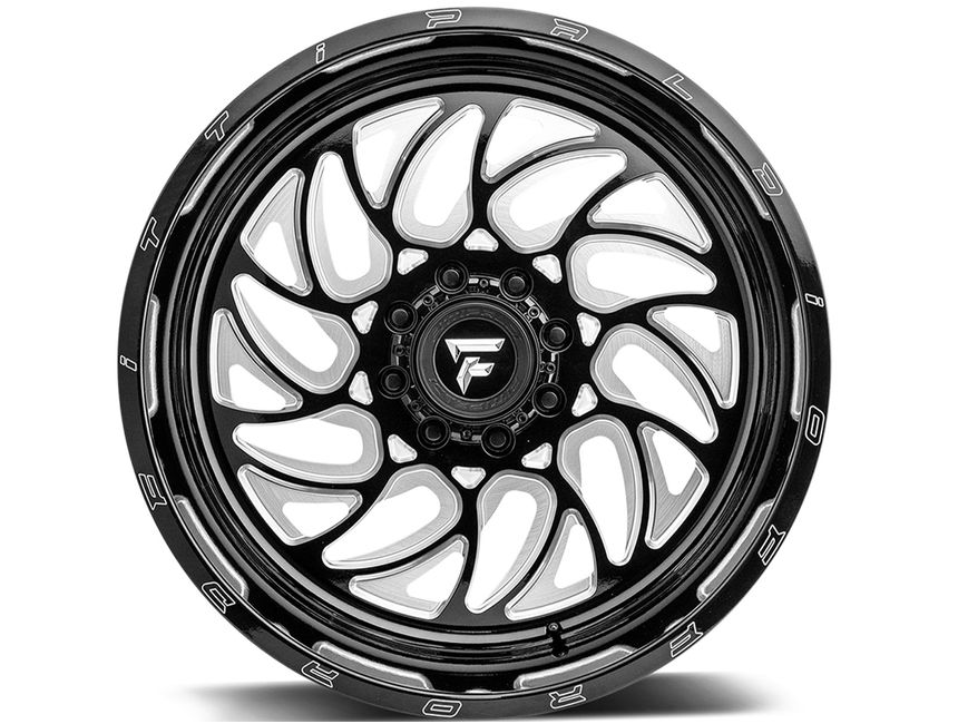 Fittipaldi OffRoad Milled Gloss Black FTF 09 Wheels Rugged Ridge