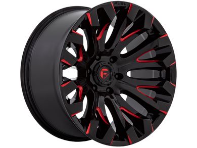 Fuel Black & Red Quake Wheels | Rugged Ridge