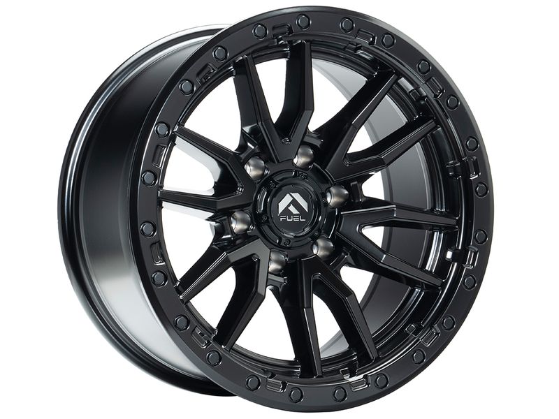 Fuel Fuel Matte Black Rebel 6 Wheel D67918909450