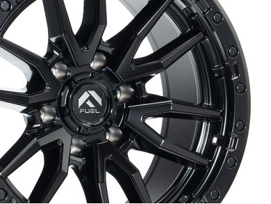 Fuel Fuel Matte Black Rebel 6 Wheel D67918909450