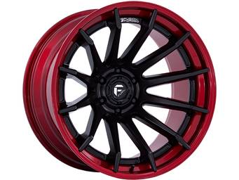 Fuel Matte Black & Red Burn Wheel