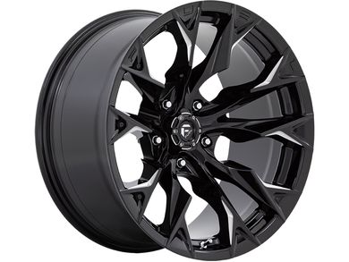 Fuel Milled Gloss Black Flame Wheels | Rugged Ridge