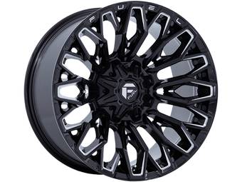 Fuel Milled Gloss Black Strike Wheel