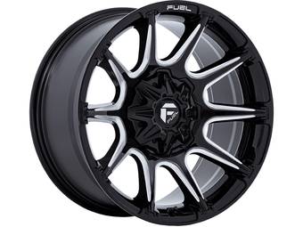 Fuel Milled Gloss Black Super C Wheel