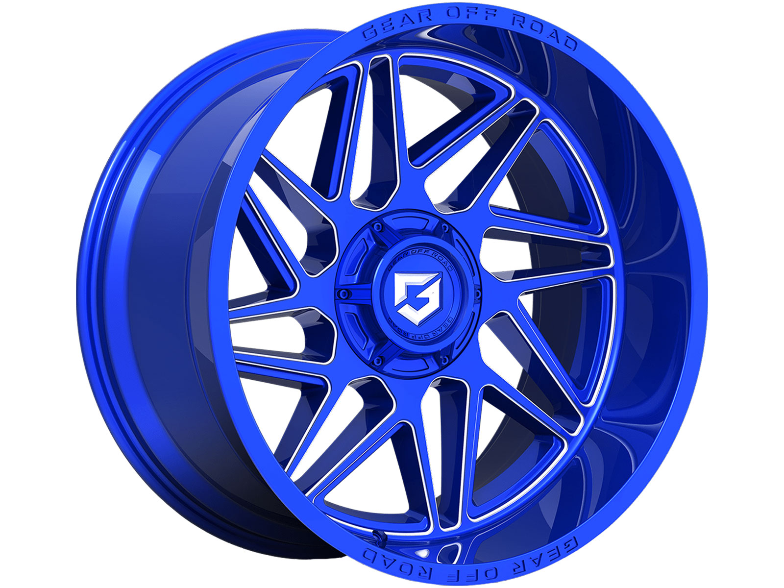 Gear Off-Road Gear Off-Road Milled Blue Ratio Wheel 761BLM-2106819