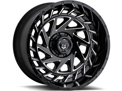 Gear Off-Road Milled Gloss Black End Game Wheel