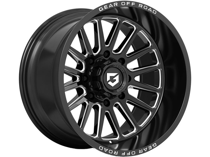 Gear Off-Road Gear Off-Road Milled Gloss Black Leverage Wheel
