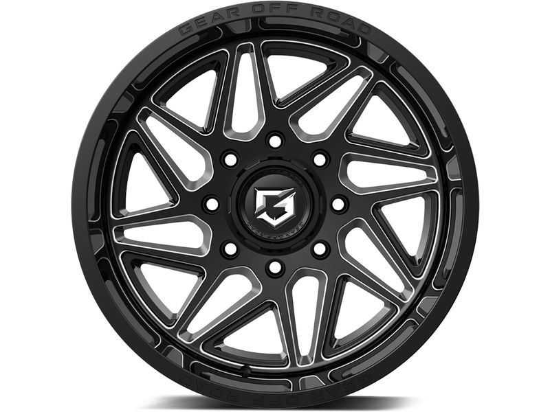 Gear OffRoad Gear OffRoad Milled Gloss Black Ratio Wheel 761BM8908918