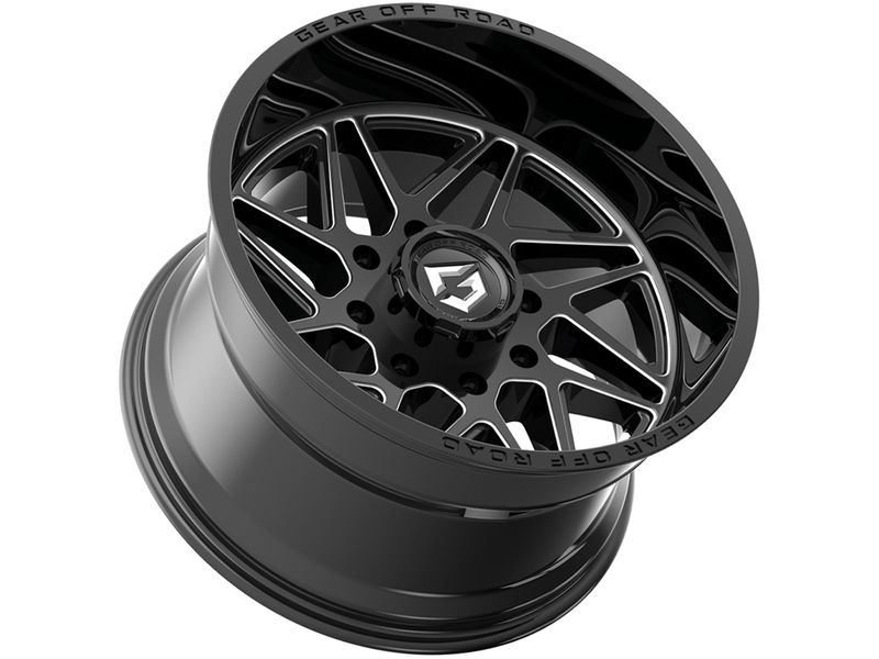 Gear OffRoad Gear OffRoad Milled Gloss Black Ratio Wheel 761BM8905218