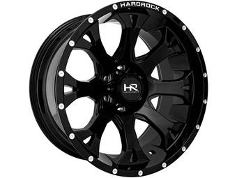 Hardrock Gloss Black BloodShot Wheels