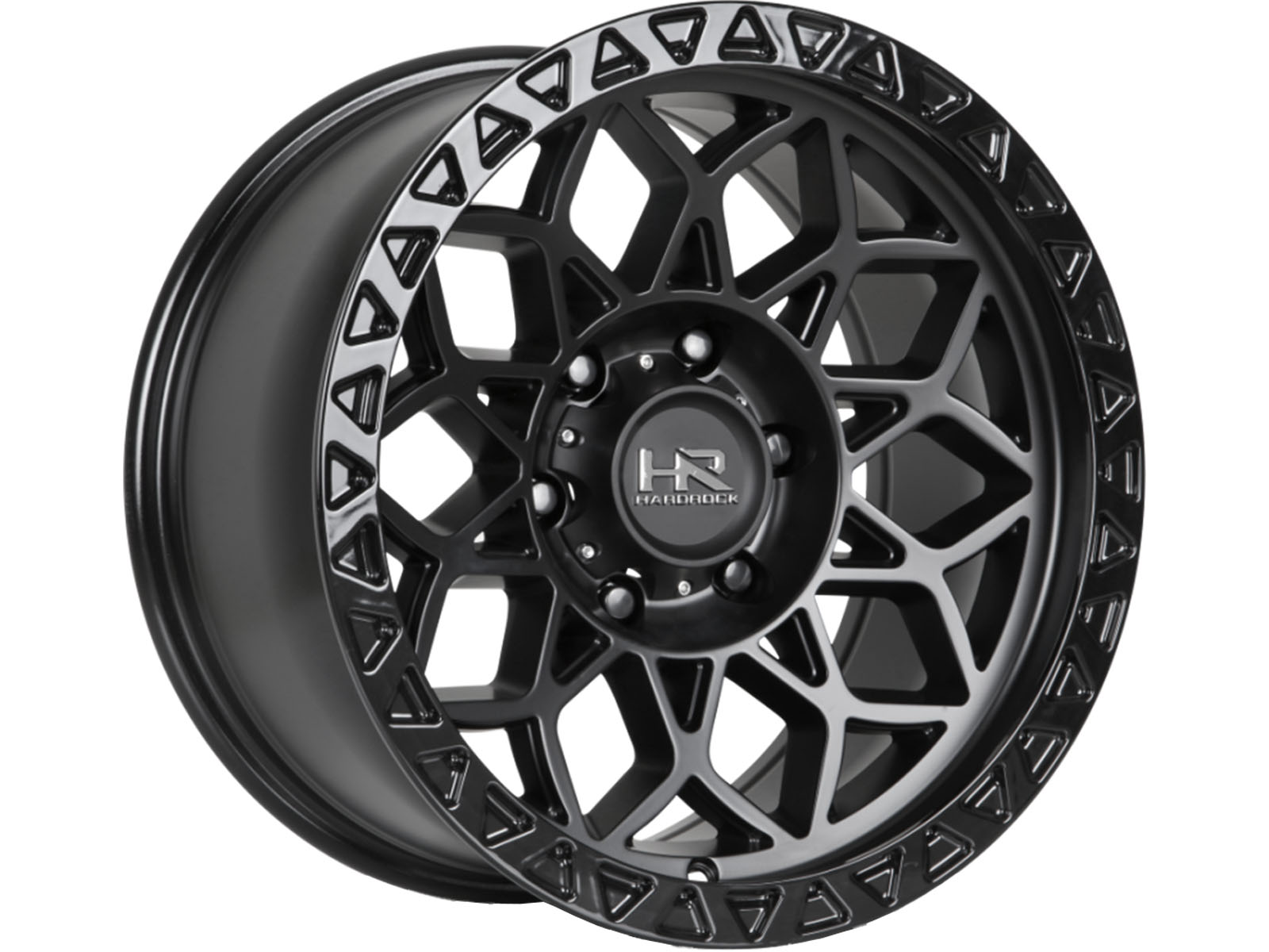 Hardrock Matte Black H108 Wheels | Rugged Ridge