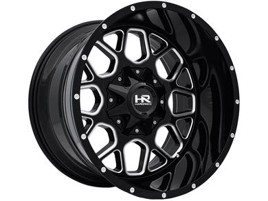 Hardrock Hardrock Milled Gloss Black Gunner Wheel H705-201037119GBM