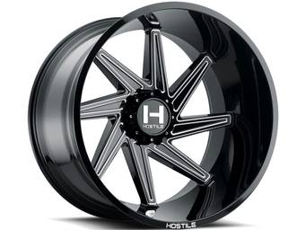 Hostile Milled Matte Black DAGR Wheels
